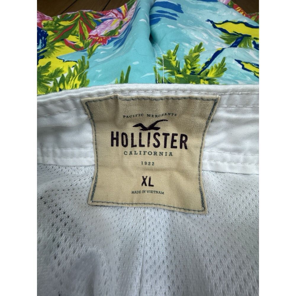Hollister Swim Trunks Shorts Men's Size XL Drawstring Pocket Surf People - Picture 10 of 16